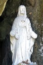 Sculpture Jesus Christ in a stone grotto .