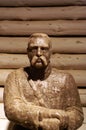 A sculpture Jozef Klemens Pilsudski made of rock salt.