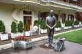 Sculpture of Kisa Vorobyaninov in the center of Pyatigorsk Royalty Free Stock Photo