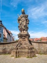 Sculpture of Kunigunde in Bamberg, built 1750 from Johann Peter Royalty Free Stock Photo