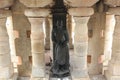 Sculpture of Kushmandhini Devi Goddess on Vindhyagiri at Shravanabelagola Royalty Free Stock Photo