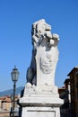 Sculpture of Lion on Exterior, Chiesa di Santa Maria della Spina, Pisa, Tuscany, Italy