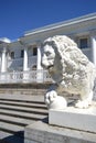 Sculpture of the lion at the Yelagin palace