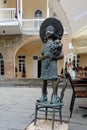 Sculpture of a girl in Signagi Georgia