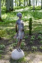 Sculpture `Little princess` in Ilzenberg sculpture park