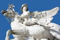 This sculpture is located in the Tuileries Garden in Paris. Royalty Free Stock Photo