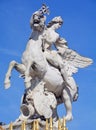 This sculpture is located in the Tuileries Garden in Paris. Royalty Free Stock Photo
