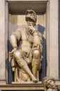 Sculpture of Lorenzo II de Medici on his tomb, Florence, Italy