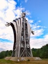 Sculpture made by Zawaczky Walter. The highest sculpture representing Jesus from Europe, from Lupeni, Romania.