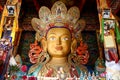 Sculpture of Maitreya buddha at Thiksey Monastery Royalty Free Stock Photo