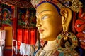 Sculpture of Maitreya buddha at Thiksey Monastery Royalty Free Stock Photo