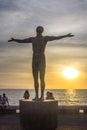 Sculpture of man with outstretched arms, Puerto Vallarta