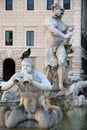 Sculpture Marble Triton, Fontana del Moro in Piazza Navona Royalty Free Stock Photo