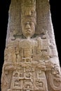 Sculpture of a Mayan king