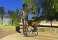 A Sculpture, Mayor Drinkwater and His Dog Sadie Royalty Free Stock Photo