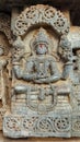 Sculpture of Meditating Vishnu, Lakshminarsimha Temple, Javagal , Hassan, Karnataka,