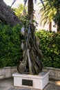 Sculpture Melodie by Arman in Saint Martin Garden in Monaco.