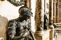 Sculpture of the military on the altar of Gian Giacomo Medici in the Duomo. Milan, Italy