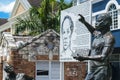 Sculpture monument of Jamaican National Hero Samuel Sharpe in Sam Sharpe Square, downtown Montego Bay, Jamaica