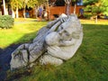 Sculpture Mother and baby, Kamenets Podolskiy, Ukraine