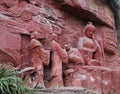 The sculpture in mount emei,china