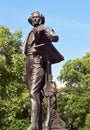 Sculpture of the musician Felic Mendelssohn Bartholdy n Duesseldorf