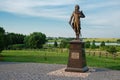 Sculpture of national hero Tadeusz Kosciuszko in Merechevshchina, near Kossovo city, Brest region, Belarus Royalty Free Stock Photo