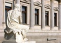 Sculpture near Natural History Museum in Vienna Wien,Austria Royalty Free Stock Photo