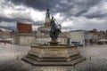 Sculpture of Neptun on the Old Market Square in Poznan