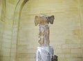 Sculpture of Nike - winged victory of Samothrace in Louvre museum, Paris, France Royalty Free Stock Photo