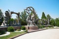 Sculpture of Nizami poem, mausoleum in Gyanja Royalty Free Stock Photo