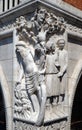 Sculpture of Noah drunkenness, detail of the Doge Palace, Venice Royalty Free Stock Photo