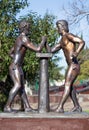 Sculpture Olympians. Sochi, Russia Royalty Free Stock Photo