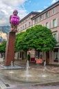 Sculpture of the open-air modern art exhibition in Bad Ragaz, Switzerland