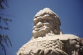 Sculpture outside the King Kong throne of Zhenjue temple, Wuta temple, Beijing - closeup shot