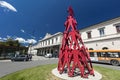 Sculpture outside La Spezia Railway Station, Le Spezia, Italy, 20th May 2016 Royalty Free Stock Photo