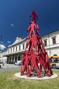 Sculpture outside La Spezia Railway Station, Le Spezia, Italy, 20th May 2016 Royalty Free Stock Photo