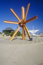 Sculpture outside of the Milwaukee Art Museum on Lake Michigan, Milwaukee, WI Royalty Free Stock Photo