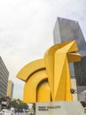 The Sculpture outside the Torre Caballito tower, Reforma, Mexico City Royalty Free Stock Photo