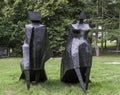 The stunning sculpture Pair of Walking Figures - Jubilee by Lynn Chadwick