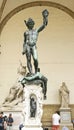 Sculpture of Perseus with the head of Medusa in Florence, Tuscany Royalty Free Stock Photo