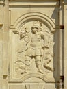 Sculpture of Perseus, holding the sword and the severed head of Medusa