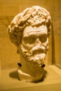 Head of the Roman emperor Septimius Severus, National Museum of Beirut, Lebanon