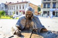 Sculpture of Pope John Paul II in the city center of Wadowice