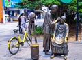 Sculpture at Popular Commercial Street Huangxinglu in Hunan China