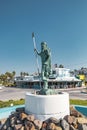 Sculpture of Poseidon in Mastichari on Kos island