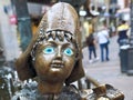 Sculpture at a fountain in Aachen in Germany Royalty Free Stock Photo