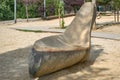 Sculpture in the public park of the Riera de Sant Climent de Viladecans in Barcelona, Spain.