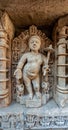 Sculpture at Rani Ki Vav constructed by Queen Udayamati wife of King Bhimdeva Royalty Free Stock Photo