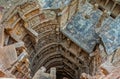 Sculpture at Rani Ki Vav constructed by Queen Udayamati wife of King Bhimdeva Royalty Free Stock Photo